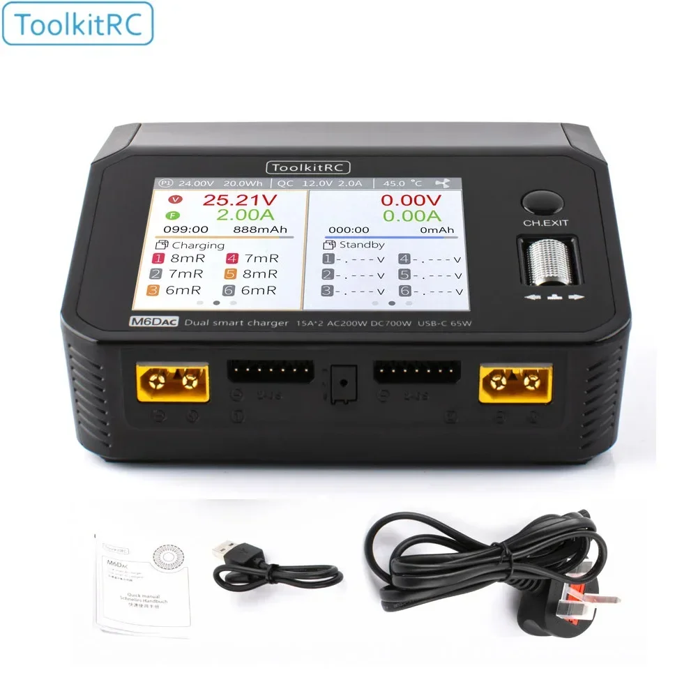 ToolkitRC M6DAC 듀얼 채널 700W DC  - Toolkitrc M6Dac Smart Charger 리뷰 및 가격